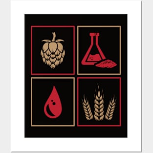 Beer Ingredients Posters and Art